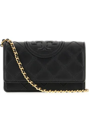 Tory Burch Taske, Dame, Sort, ONE SIZE, Uld, Stilfuldt Pung med Flere Rum