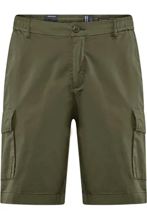 Bomboogie Shorts, Herre, Grøn, XL, Bomuld, Cargo bermuda i bomuldspoplin