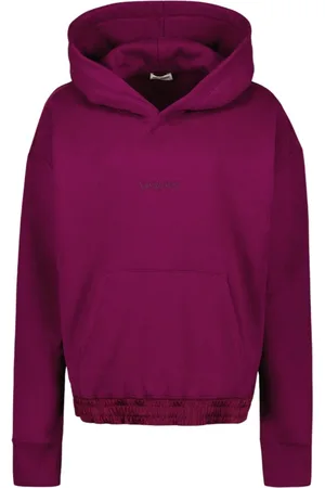 Saint Laurent Sweathshirts & Hoodies, Herre, Lilla, XS, Bomuld, Logo Hættetrøje