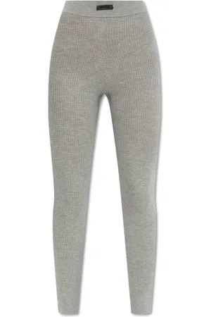 FEAR OF GOD Bukser, Dame, Grå, 2XS, Polyester, Rillede Leggings