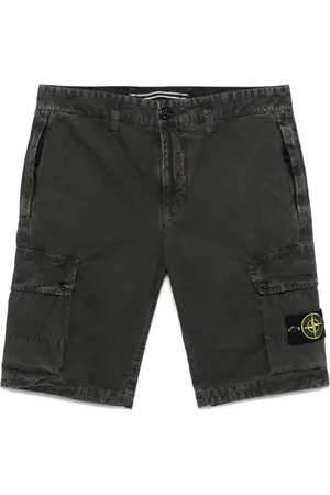 Stone Island Shorts, Herre, Sort, W33, Afslappede Sommer Shorts til Mænd