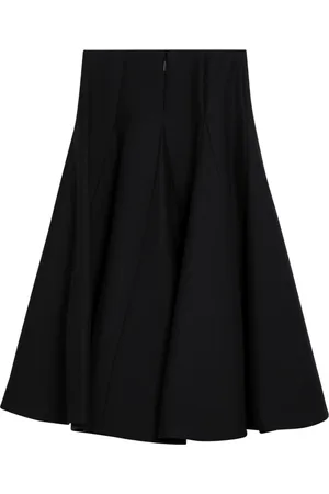VALENTINO GARAVANI Nederdel, Dame, Sort, S, Uld, Plisseret Nederdel