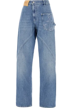J.W.Anderson Jeans, Dame, Blå, W28, Denim, Klassiske Denim Jeans til Hverdagsbrug
