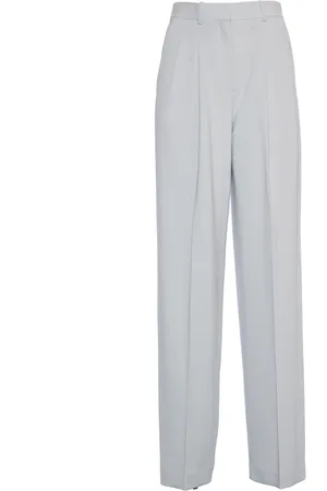 THEORY Bukser, Dame, Grå, S, Uld, Platinum Pantaloni Doppia Pinces Bukser
