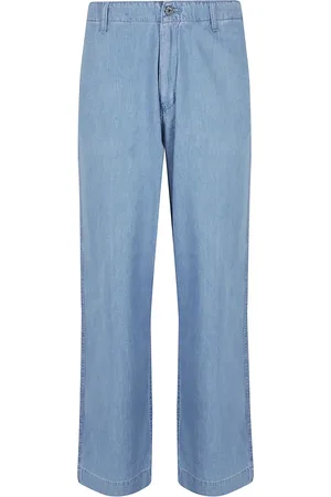 Emporio Armani Bukser, Herre, Blå, XL, Bomuld, Blå Bukser til Mænd Ss25