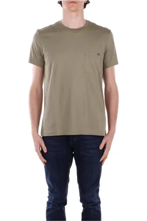 FAY Top, Herre, Grøn, M, Bomuld, Grøn Logo T-shirt med lomme