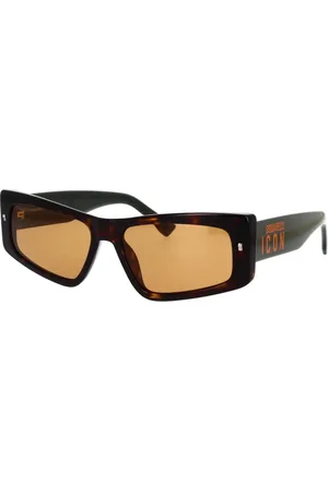 Dsquared2 Tilbehør, unisex, Brun, 57 MM, Ikoniske Ungdommelige Solbriller Cat-Eye Stil
