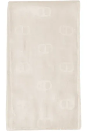 Twin-Set Tilbehør, unisex, , ONE SIZE, Bomuld, Jacquard lurex Oval T stola