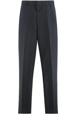 Emporio Armani Bukser, Herre, Blå, M, Bomuld, Bomuld blanding bukser med lommer