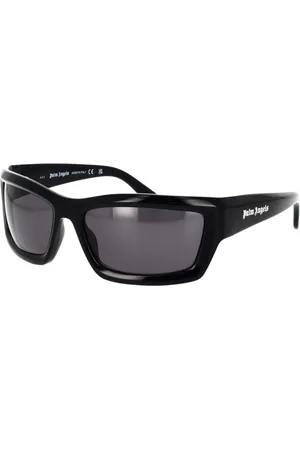 Palm Angels Tilbehør, unisex, Sort, 62 MM, Firkantede solbriller med mørkegrå linser