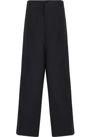 Balenciaga Bukser, Herre, Sort, XL, Løstsiddende Bukser med Oversize Pasform