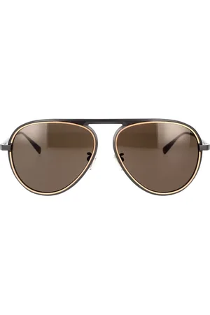 Bvlgari Tilbehør, unisex, Brun, 59 MM, Octo Aviator Solbriller Brune Linser