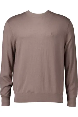 Armani Exchange Strik, Herre, Brun, S, Uld, Brun Sweater Stilfuld Model