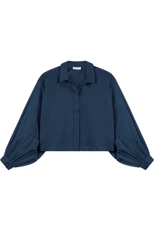 Alchemist Bluser & Skjorter, Dame, Blå, XL, Bomuld, Blouses & Bluser