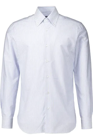 BARBA Skjorte, Herre, Blå, 2XL, Lysblå langærmet skjorte