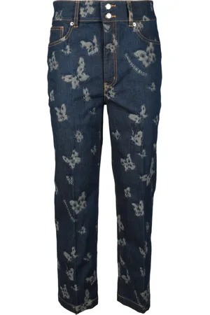 Moschino Jeans, Dame, Blå, W26, Bomuld, Straight Jeans