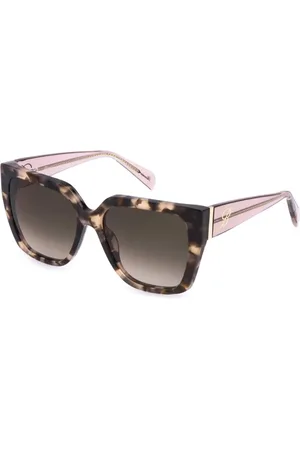 BLUMARINE Tilbehør, Dame, Brun, 55 MM, Cat-eye solbriller i Havana/Rosa