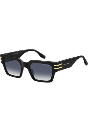 Marc Jacobs Tilbehør, Herre, Sort, 52 MM, Uld, Stilfulde solbriller med farverige linser