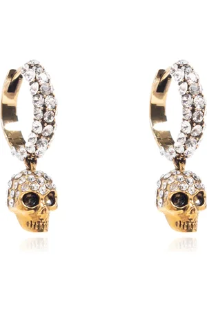 Alexander McQueen Tilbehør, Dame, Gul, ONE SIZE, Uld, Øreringe med vedhæng