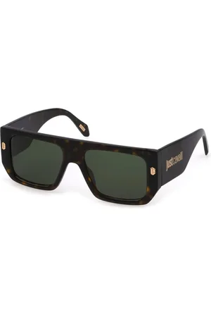 Roberto Cavalli Tilbehør, unisex, Brun, 56 MM, Uld, Stilfulde solbriller i mørkt havana acetat