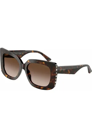 Jimmy Choo Tilbehør, Dame, Brun, 54 MM, Sommerfugl Solbriller Brune Gradient Linser