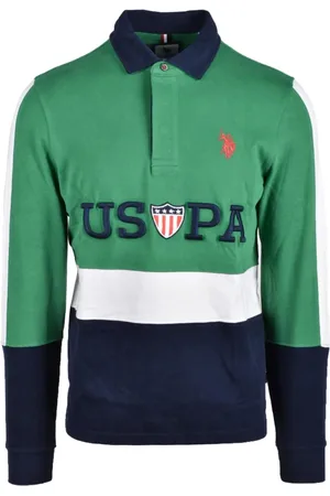 U.S. Polo Assn. Top, Herre, Blå, S, Bomuld, Bomuld Polo Skjorte