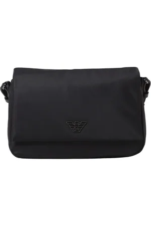 Emporio Armani Taske, Dame, Sort, ONE SIZE, Uld, Stilfuld Skuldertaske til Daglig Brug