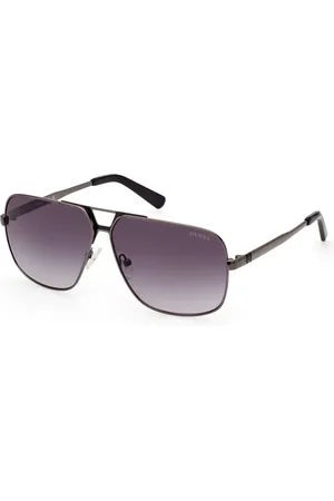 Guess Tilbehør, unisex, Grå, 61 MM, Navigator solbriller med røglinser