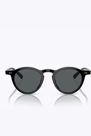 Oliver Peoples Tilbehør, unisex, Sort, 47 MM, Runde polariserede solbriller Op-13 Sun
