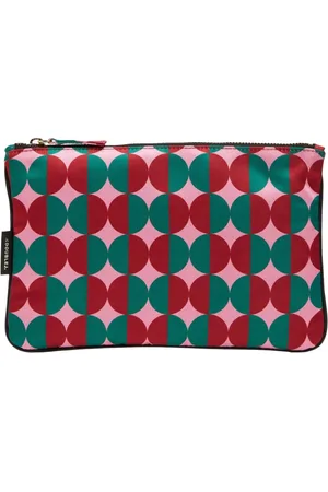 La DoubleJ Taske, Dame, Lyserød, ONE SIZE, Polyester, Bold Print Clutch Taske