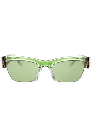 Dolce & Gabbana Tilbehør, unisex, Grøn, 54 MM, Uld, Grøn Glitter Solbriller Dg6171 Stil