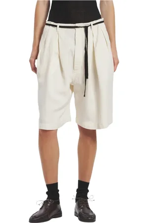 BARENA Shorts, Dame, Hvid, S, Kontrast Talje Bermuda Shorts