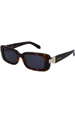 Salvatore Ferragamo Tilbehør, unisex, Brun, 52 MM, Uld, Stilfulde solbriller med mørkegrå linser