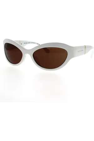 Michael Kors Tilbehør, unisex, Hvid, 59 MM, Burano Oval Solbriller Brun
