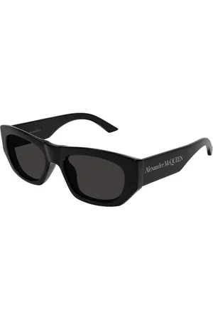 Alexander McQueen Tilbehør, Dame, Sort, 54 MM, Fed Unisex Solbriller med Coolt Design