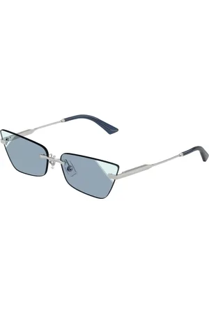 Jimmy Choo Tilbehør, Dame, Grå, 60 MM, Uld, Stilfulde solbriller med farverige linser