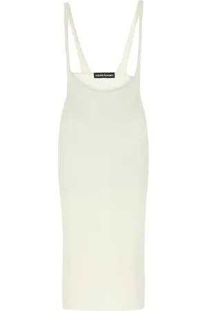 ANDREA ADAMO Nederdel, Dame, Hvid, XS, Polyester, Moderne Nederdele til Kvinder