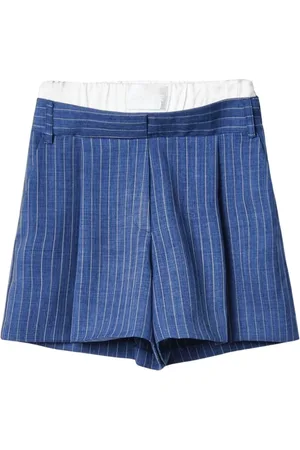 GAËLLE Shorts, Dame, Blå, XS, Polyester, Blå Diplomat Shorts med Elastisk Talje