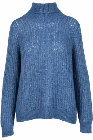 Gran Sasso Strik, Dame, Blå, S, Uld, Maglia