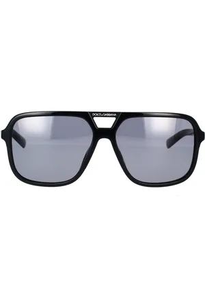 Dolce & Gabbana Tilbehør, unisex, Sort, 61 MM, Uld, Firkantede polariserede solbriller Stilfuldt design