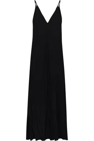 Soaked in Luxury Kjole, Dame, Sort, XL, Uld, Elegant Slelonor Strap Kjole Sort