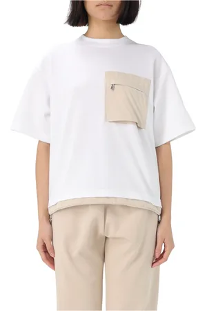 MOORER Top, Dame, Hvid, S, Uld, Stilfuld T-shirt Samoa-JTO Kollektion