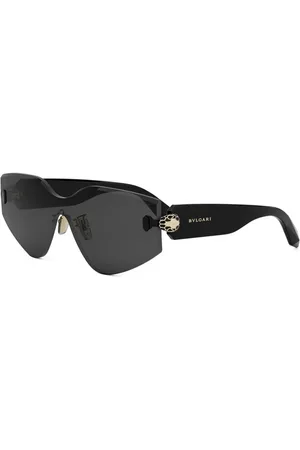 Bvlgari Tilbehør, unisex, Sort, ONE SIZE, Serpenti Solbriller Sort Mørkegrå Linser