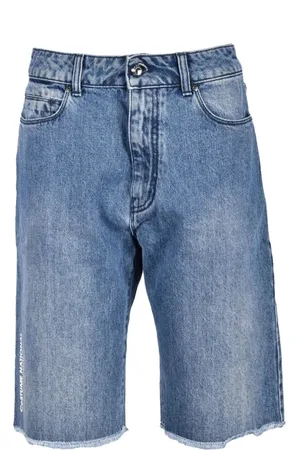 Costume National Shorts, Dame, Blå, W26, Bomuld, Moderne Bermuda Shorts 100% Bomuld
