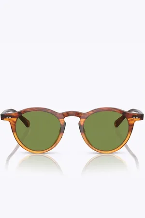 Oliver Peoples Tilbehør, unisex, Brun, 47 MM, Vintage Runde Solbriller Op-13 Sun
