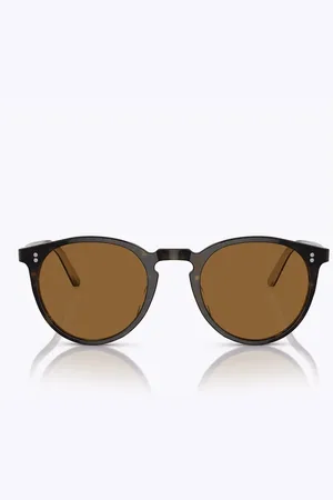 Oliver Peoples Tilbehør, unisex, Flerfarvet, 48 MM, Vintage Phantos Solbriller Brun Krystal