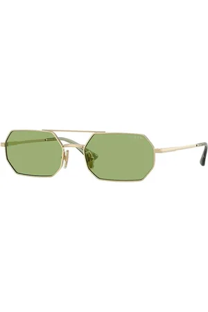 vogue Tilbehør, unisex, Gul, 55 MM, Uld, Stilfulde solbriller med blegguldramme