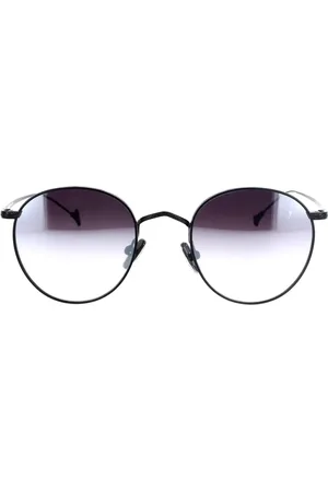 Eyepetizer Tilbehør, unisex, Sort, 49 MM, Runde solbriller Elegant Stil Jockey
