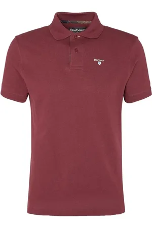 Barbour Top, Herre, Rød, M, Bomuld, Bomuld Polo Skjorte