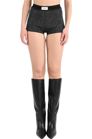 A PAPER KID Shorts, Dame, Sort, L, Bomuld, Strass Detalje Culotte Shorts